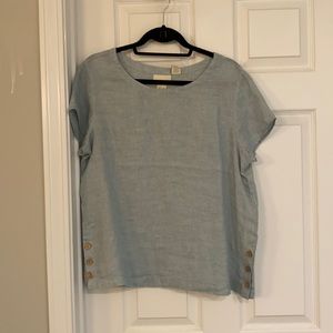 Cynthia rowley teal pullover top